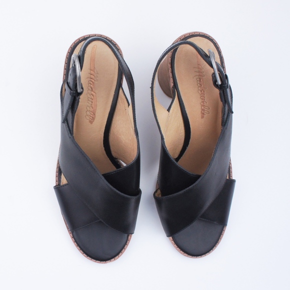 New MADEWELL Ruthie Crisscross Sandal in Leather - Picture 4 of 5